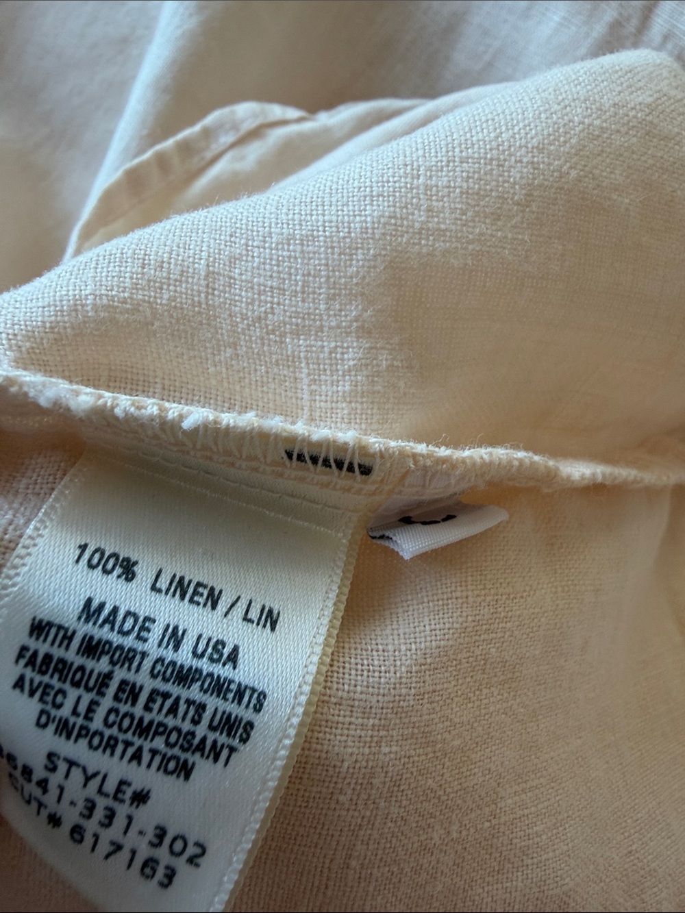 Cap Sleeve Henley Dress - Linen Sand - Picture 7 of 7